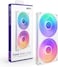 وحدة تبريد NZXT F240 RGB Core - وحدة مروحة أحادية الإطار 240 مم مزودة بمروحتين RGB مقاس 120 مم - تحكم في السرعة والإضاءة - ضغط ثابت وتدفق هواء عاليان - محامل ديناميكية سائلة - 8 مصابيح LED RGB