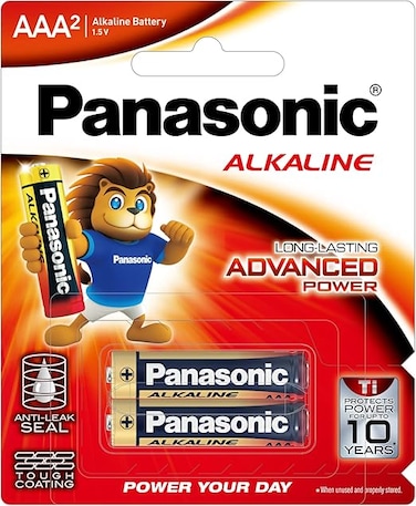 Panasonic Alkaline Battery AAA2 X 2