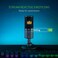 ميكروفون Razer Seiren Emote للبث المباشر: شاشة LED للرموز التعبيرية 8 بت، رموز تعبيرية تفاعلية للبث، ميكروفون مكثف فائق الاتجاهية، حامل مدمج مضاد للاهتزاز، حامل قابل لتعديل الارتفاع والزاوية - أسود