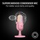 Razer Seiren V3 Chroma RGB USB Microphone: Stream &amp; Game Reactive Lighting, Tap-to-Mute Sensor, Condenser Mic, Digital Gain Limiter &amp; Shock Absorber, PC, Discord, OBS Studio, XSplit - Quartz