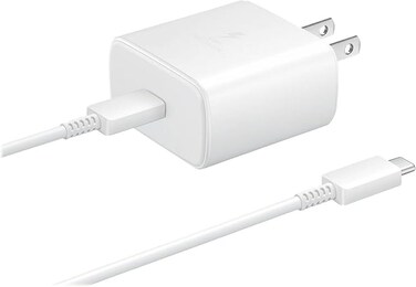 محول سفر سامسونج للمملكة المتحدة (45 واط مع كابل USB من النوع C) أسود - EP-TA845XBEGCN