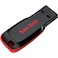 محرك أقراص فلاش USB من سانديسك كروزر بليد، سعة 64 جيجابايت، أسود، SDCZ50-064G-B35
