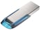 سانديسك ألترا فلير 128 جيجابايت، منفذ USB 3.0، سرعة قراءة 150 ميجابايت/ثانية - أزرق استوائي