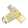 محرك أقراص SanDisk Ultra Dual Drive Luxe بسعة 256 جيجابايت بمنفذ USB Type-C - SDDDC4-256G-G46GD، ذهبي
