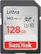 بطاقة ذاكرة SanDisk Ultra SDXC UHS-I سعة 128 جيجابايت - سرعة تصل إلى 140 ميجابايت/ثانية، فئة C10، U1، دقة Full HD، بطاقة SD - SDSDUNB-128G-GN6IN