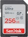 بطاقة ذاكرة SanDisk Ultra SDXC UHS-I بسعة 256 جيجابايت - سرعة تصل إلى 150 ميجابايت/ثانية، فئة C10، U1، دقة Full HD، بطاقة SD - SDSDUNC-256G-GN6IN