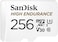 بطاقة ذاكرة فيديو microSDXC عالية التحمل من سانديسك بسعة 256 جيجابايت مع محول لكاميرات السيارات وأنظمة المراقبة المنزلية - C10، U3، V30، 4K UHD، بطاقة ذاكرة microSD - SDSQQNR-256G-GN6IA