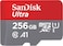 بطاقة ذاكرة SanDisk Ultra UHS I MicroSD بسعة 256 جيجابايت وسرعة 150 ميجابايت/ثانية، للهواتف الذكية، SDSQUAC-256G-GN6MN