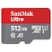 SanDisk 512GB Ultra UHS I MicroSD Card 150MB/s R, For Smartphones, SDSQUAC-512G-GN6MN