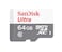 بطاقة ذاكرة SanDisk Ultra SDSQUNS-064G-GN3MN بسعة 64 جيجابايت وسرعة نقل بيانات 80 ميجابايت/ثانية، من فئة UHS-I 10 microSDXC