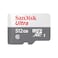 بطاقة ذاكرة SanDisk Ultra microSDXC UHS 1 بسعة 512 جيجابايت وسرعة 100 ميجابايت/ثانية، لون رمادي -SDSQUNR-512G-GN3MN، رمادي