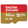 SanDisk Extreme microSD UHS I Card 512GB For 4K Video on Smartphones,Action Cams,Drones 190MB/s Read,130MB/s Write, Red/Gold, SDSQXAV-512G-GN6MN