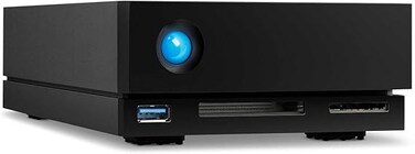 Seagate LaCie 1big Dock، سعة 10 تيرابايت، محرك أقراص صلبة خارجي، محطة إرساء لمحركات الأقراص الصلبة، لأجهزة الكمبيوتر الشخصية وأجهزة Mac و iPad و iPhone (STHS10000800)