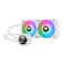 مبرد Thermaltake TH240 V2 Ultra ARGB Sync/AlO سائل/مروحة ARGB مقاس 120 × 2/PWM 500~1500 دورة في الدقيقة/كتلة تبريد مائي/شاشة LCD مقاس 2.1 بوصة/أبيض، CL-W404-PL12SW-A