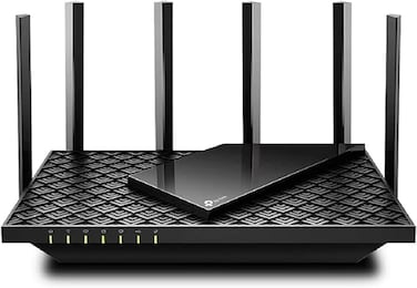 جهاز توجيه الإنترنت اللاسلكي TP-Link AX5400 بتقنية WiFi 6 ثنائي النطاق جيجابت، جهاز توجيه AX عالي السرعة للبث المباشر، تغطية واسعة النطاق - Archer AX73