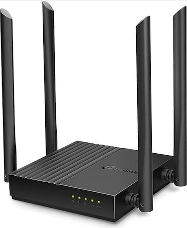 جهاز توجيه واي فاي ثنائي النطاق جيجابت من تي بي لينك AC1200، سرعة واي فاي تصل إلى 1200 ميجابت في الثانية، 4 منافذ LAN بسرعة جيجابت في الثانية، أمان متقدم مع WPA3، مع MU-MIMO، لا يتطلب أي تكوين (Archer