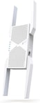 مُقوّي إشارة واي فاي ثلاثي النطاق TP-Link RE655BE BE9300، بسرعة تصل إلى 5764 ميجابت في الثانية (6 جيجاهرتز) + 2882 ميجابت في الثانية (5 جيجاهرتز) + 688 ميجابت في الثانية (2.4 جيجاهرتز)، يدعم تقنية Eas