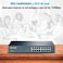 محول إيثرنت سريع TP-Link ذو 16 منفذ بسرعة 10/100 ميجابت في الثانية، التوصيل والتشغيل، سطح المكتب/التركيب في الرف، معدن متين مع منافذ محمية، بدون مروحة، حماية محدودة مدى الحياة، غير مُدار (TL-SF1016DS)