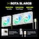 TRYX ROTA SL ARGB White 120mm Case Fan 3in1 Pogo-Pin Connection With Magnetic Cable Gen2 ARGB Light Quiet PC Case Fan