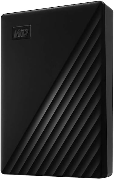 محرك تخزين خارجي نحيف من ويسترن ديجيتال ماي باسبورت 4 تيرابايت بحجم 2.5 بوصة ومنفذ USB 3.0 (أسود - BPKJ0040BBK)