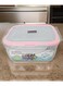 Yolo Stackable Plastic Food Container Square with Airtight Lid Set of 3 Pieces -1400ml