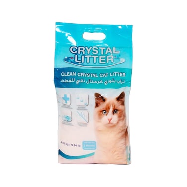 تراب فضلات سيليكا كريستال نقي للقطط من بت زون، 4.15 كجم
