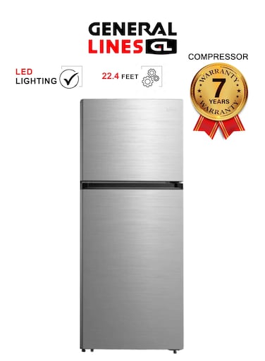 Refrigerator 22.4 CFT - 635 Liters - 7-year warranty on the compressor - Steel - Steam - GLR635NF   (Installation Not Included)
