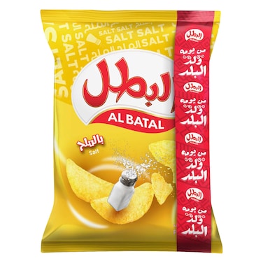 البطل رقائق البطاطس بالملح 110جرام