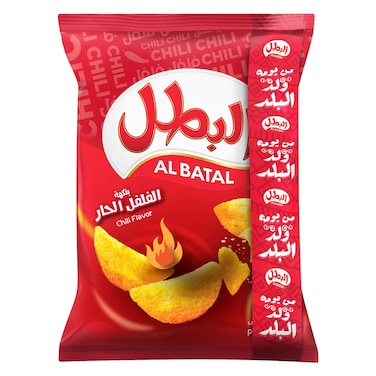البطل رقائق البطاطس باللفلفل الحار 110 جرام