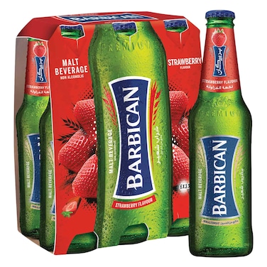 Barbican Strawberry Flavoured Non-Alcoholic Malt Beverage 330ml Pack of 6