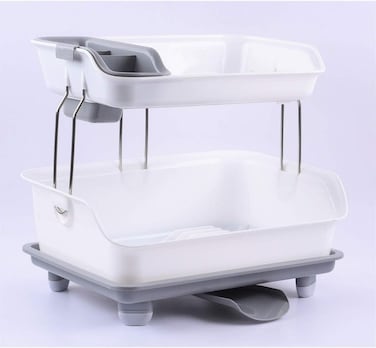 Dish Rack Two Layers Detachable Kitchen Storage Shelf