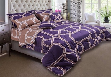 Comforter Set- Bed in a Bag 8 Pieces set All Season Bedding Sets with Comforter &amp; Luxurious Microfiber Fabric comforter set