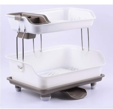 Dish Rack Two Layers Detachable Kitchen Storage Shelf