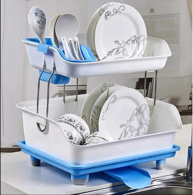 Dish Rack Two Layers Detachable Kitchen Storage Shelf