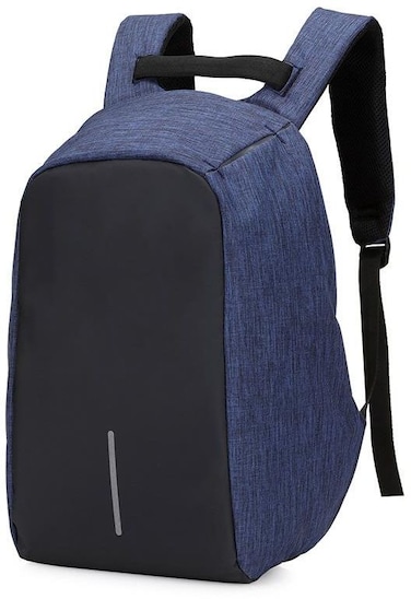 Anti-Theft Laptop Backpack With USB Charging Port Black/Blue