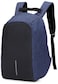Anti-Theft Laptop Backpack With USB Charging Port Black/Blue