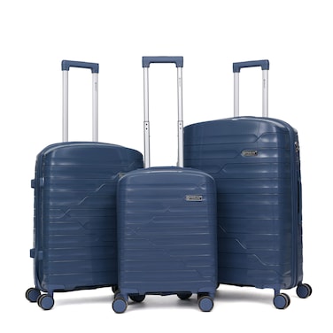 STARLIFE Trolley Luggage 3 Pieces Set PP Hard Side Bag 360 Degree Spinner Wheels Trolley Luggage Set With TSA Lock 20/24/28 Inches SL-PP3