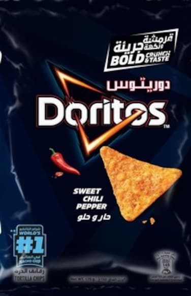 دوريتوس رقائق الذرة حار وحلو 25 جرام × 12