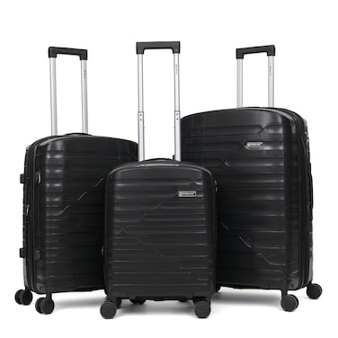 STARLIFE Trolley Luggage 3 Pieces Set PP Hard Side Bag 360 Degree Spinner Wheels Trolley Luggage Set With TSA Lock 20/24/28 Inches SL-PP3