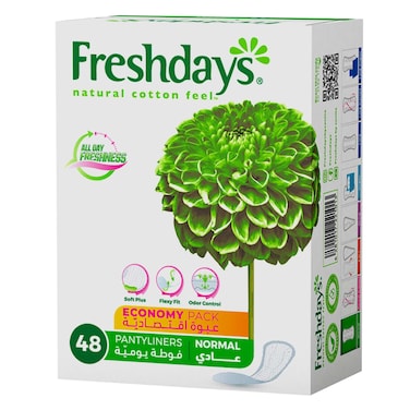 Sanita Freshdays Pantyliners Economy Pack 48 Pieces