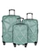 Matrix 8 Wheel Hard Case 20/24/28 inch Luggage Trolley Set - Green