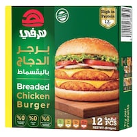Herfy Chicken Burgers Breaded 672g