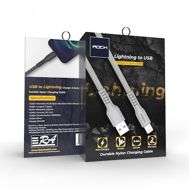 كيبل آيفون 1متر -قماش
