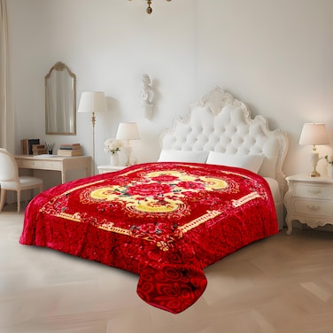 STARGOLD Double Ply Raschel Premium Quality Blanket 200X240CM 6KG, SG-BL2062