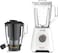 Moulinex Blender, Blendforce 2 In 1 Blender With Juicer Jar, 600W, 1L Juicer Extractor And 2L Blender, Air Cooling System, LM42Q127, White/Black/Clear