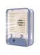 Portable mini misting fan with 3 different speeds, equipped with a 280ml water tank and an 800mAh battery; a rechargeable personal fan with a USB port and LED light.