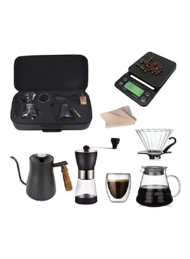 Drip Coffee Maker Set Multicolour 29x58x17cm