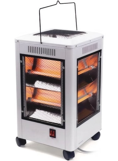 Electric heater and space heater, 2000 watts, 5 heating directions and automatic shut-off