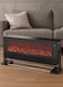 2000W Electric Decorative Heater with 2 Heat Settings, Dual Touch or Remote Control, Electric Heater with Small LED Temperature Display, Overheat Protection and 12-Hour Timer