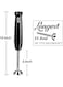 2 Speed Handheld Hand Blender, Stainless Steel Shaft, Power 400W, Your Collection, Powerful Mixing Motor, Ergonomic Design, Lightweight, Super Easy Use Black PS-4810